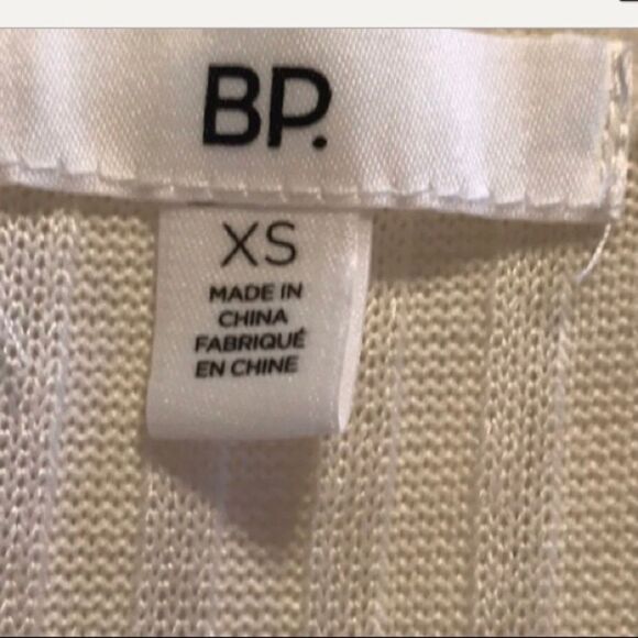 BP Nordstrom XS Cream Colored Ribbed Sweater - Picture 3 of 4